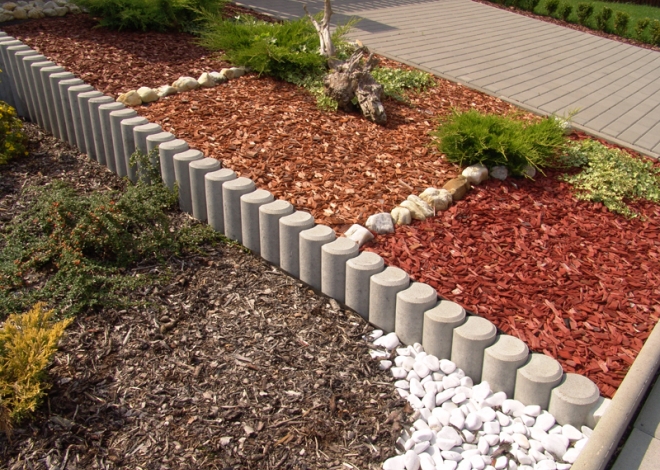 Round Line Palisade Granit
